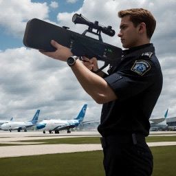 Man Portable 2km Anti Drone Uav Jammer / Handy Drone Detection And Jamming Drone Gun