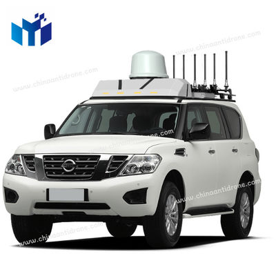 2.4GHz 5.8GHz Vehicle Mounted Jammer 2km Integrated UAV Defense System With Countermeasure