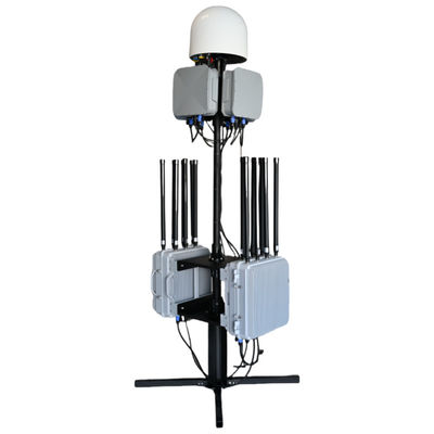 Fixed Drone Detection and Jamming Device Military Grade Directional Drone Jammer Fixed Drone Detector Defense anti drone system Equipment 10km detector 5km defense