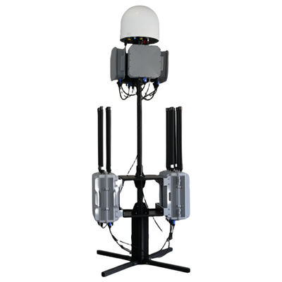 Fixed Drone Detection and Jamming Device Military Grade Directional Drone Jammer Defense System 10km Detector 5km Defense