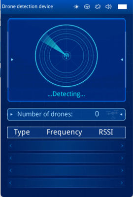 Drone Detector Anti Drone System For 3KM Portable Alarm And Frequency Detection