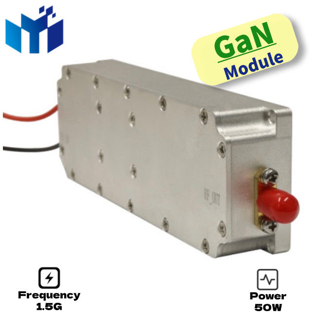 1.5G 1.5Ghz 50W GAN Power RF detect module for anti drone system autel mavic fpv C UAS djis countermeasure amplifier