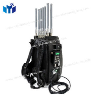 400W Backpack Manpack Drone Signal Jammer 8 Bands 2.4G 5.2G 5.8GHz GPS L1L2L3L4L5 FPV 400-1100MHz