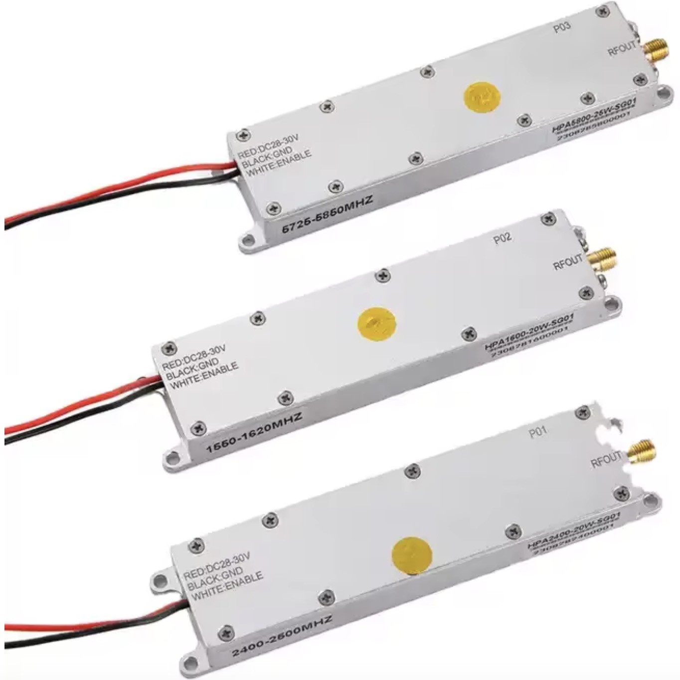 1.2G 20W GAN Power RF detect module for anti drone system autel mavic 3 counter fpv CUAs djis countermeasure amplifier