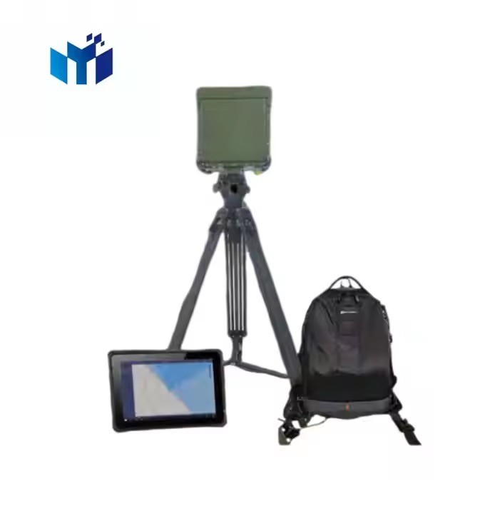 Low Altitude Security Radar Portable Phased Array C-Band Digital Detection Radar System Easy Carried By Single Man