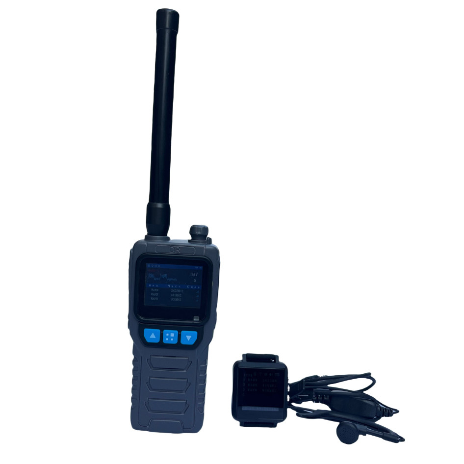 Handheld Drone Detector Advanced Portable Drone Detection with Synchronized Wrist Watch Alert System for Quick Response