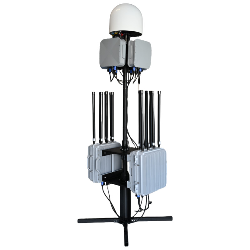 Fixed Drone Detection and Jamming Device Military Grade Directional Drone Jammer Fixed Drone Detector Defense anti drone system Equipment 10km detector 5km defense