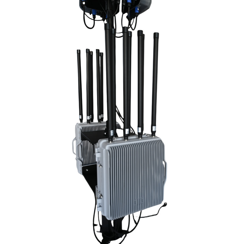 Fixed Drone Detection and Jamming Device Military Grade Directional Drone Jammer Fixed Drone Detector Defense anti drone system Equipment 10km detector 5km defense