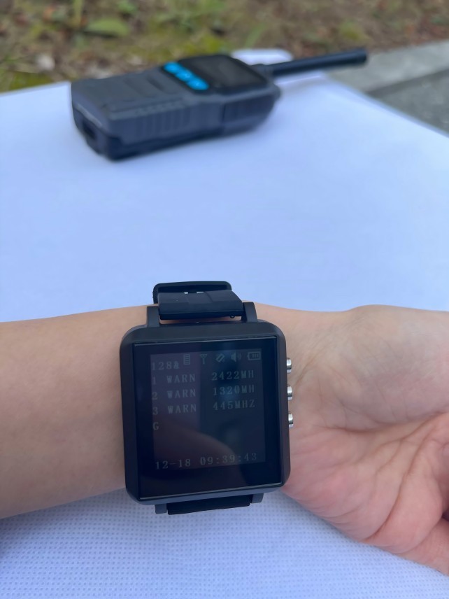 Team Anti Drone Detector Radio Frequency Data Transportation By Watch And Alarm